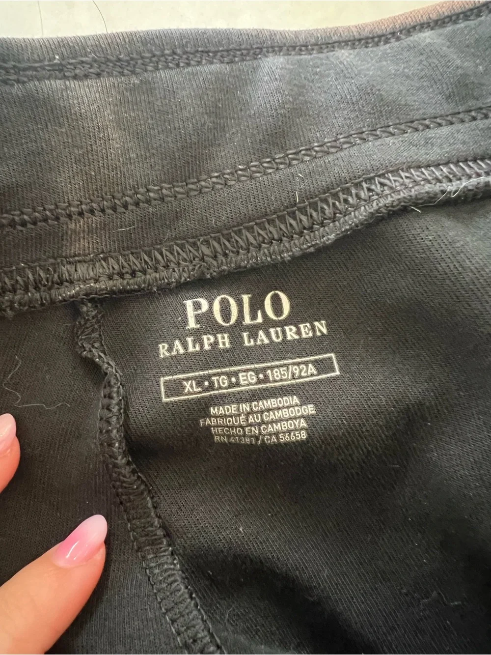 Polo Ralph Lauren Black Jogger Sweatpants Size XL